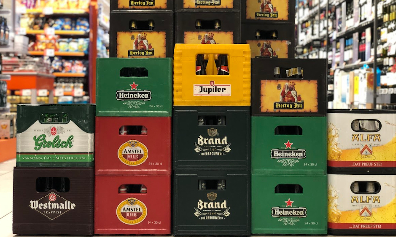 Kratten bier in de aanbieding